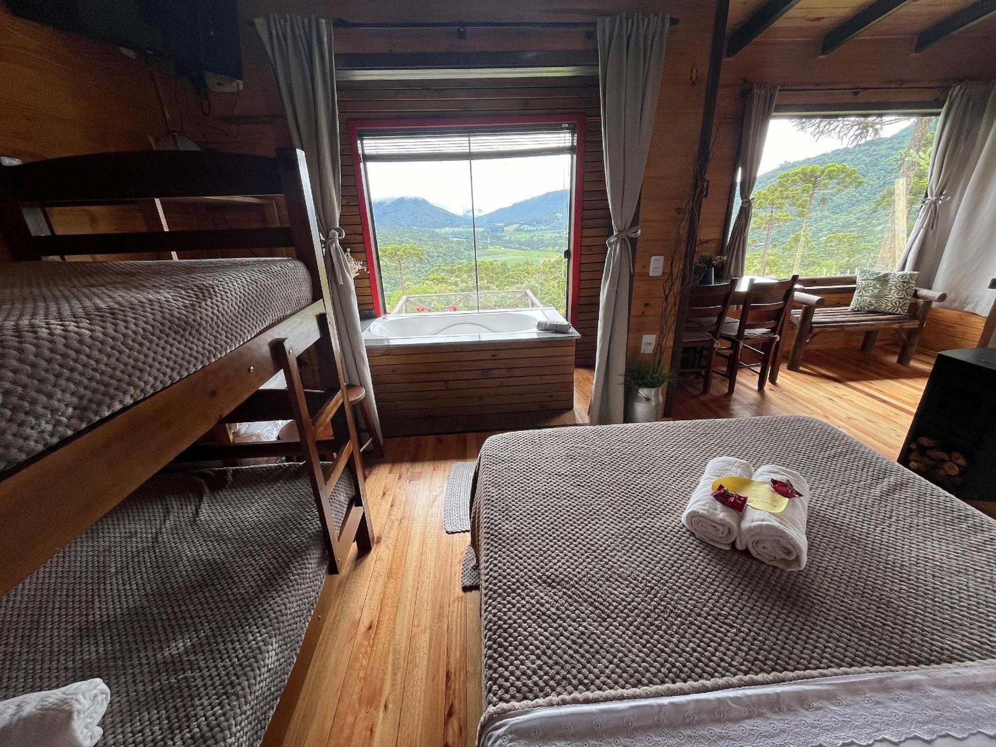 Chales Solar Da Montanha Urubici - Com Hidromassagem Luaran gambar